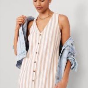 Old Navy Linen Blend full button maxi Dress